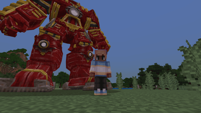 Hulk Buster Addon (1.20, 1.19) - MCPE/Bedrock Mod 7