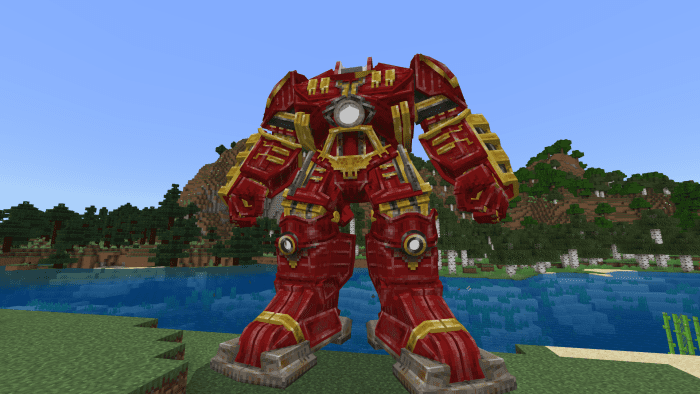 Hulk Buster Addon (1.20, 1.19) - MCPE/Bedrock Mod 8