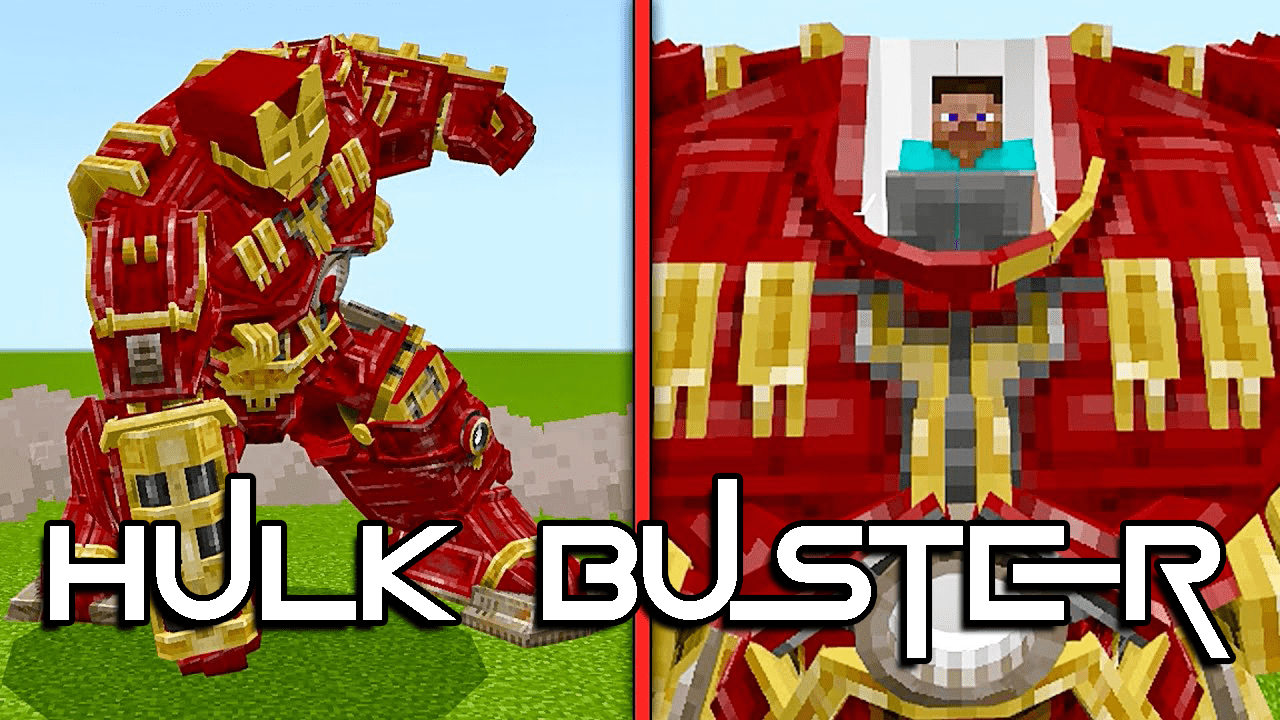 Hulk Buster Addon (1.20, 1.19) - MCPE/Bedrock Mod 1