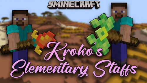 Kroko’s Elementary Staffs Mod (1.20.1, 1.19.2) – Rediscover The Magic, Unleash The Power! Thumbnail