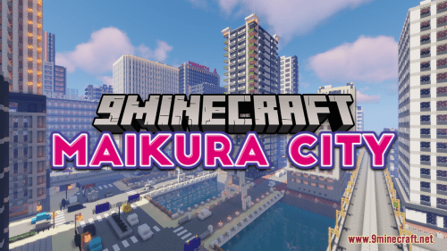 Maikura City Map (1.21.1, 1.20.1) – Majestic Japanese Mega City Thumbnail