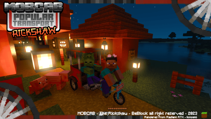 MOBCAB - Popular Transport Addon (1.20, 1.19) - Bedrock Mod 24