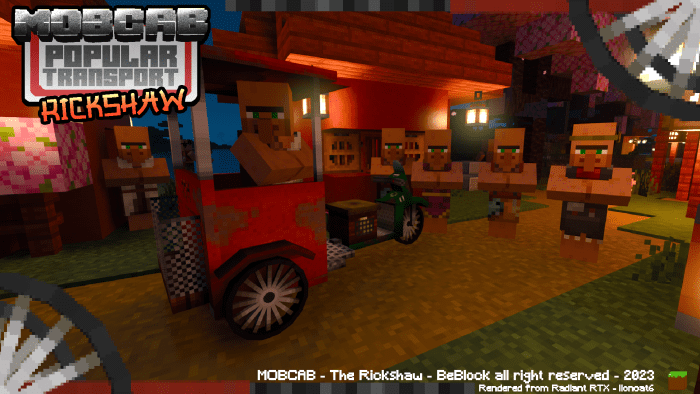 MOBCAB - Popular Transport Addon (1.20, 1.19) - Bedrock Mod 25