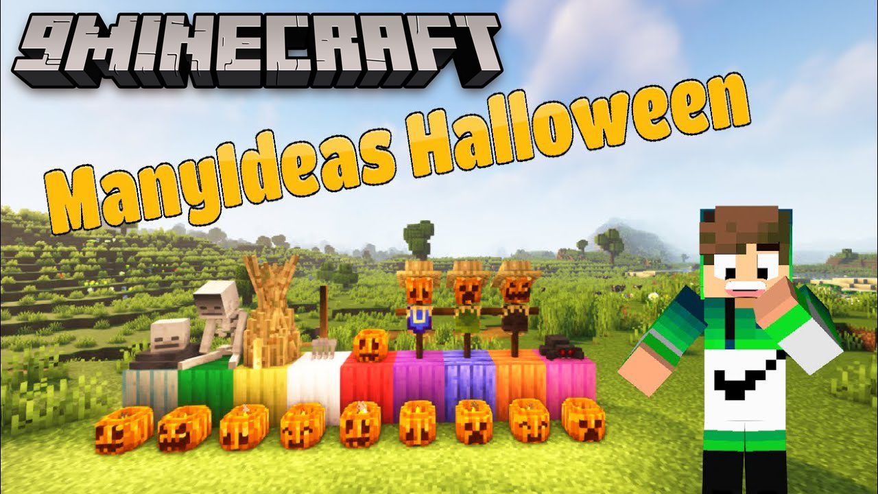 ManyIdeas Halloween Mod (1.20.4, 1.19.2) - Spooky and Cozy Decorations 1