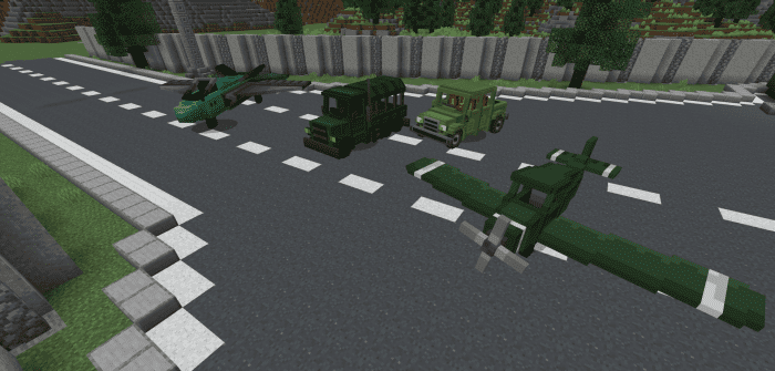 Military Craft Vehicles Addon (1.20, 1.19) - MCPE/Bedrock Mod 11