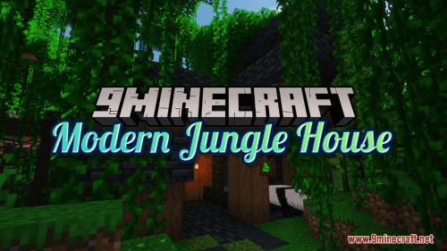 Modern Jungle House Map (1.20.4, 1.19.4) – Panda Heaven Thumbnail