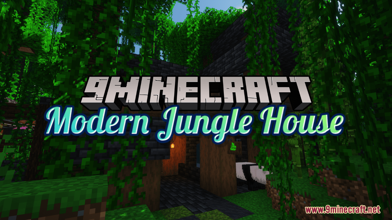 Modern Jungle House Map (1.20.4, 1.19.4) - Panda Heaven 1