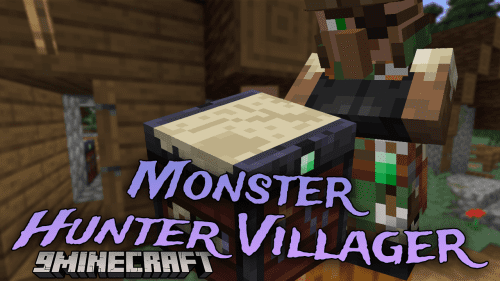Monster Hunter Villager Mod (1.20.1, 1.19.4) – Elevate Your Village Life With Skilled Monster Slayers! Thumbnail