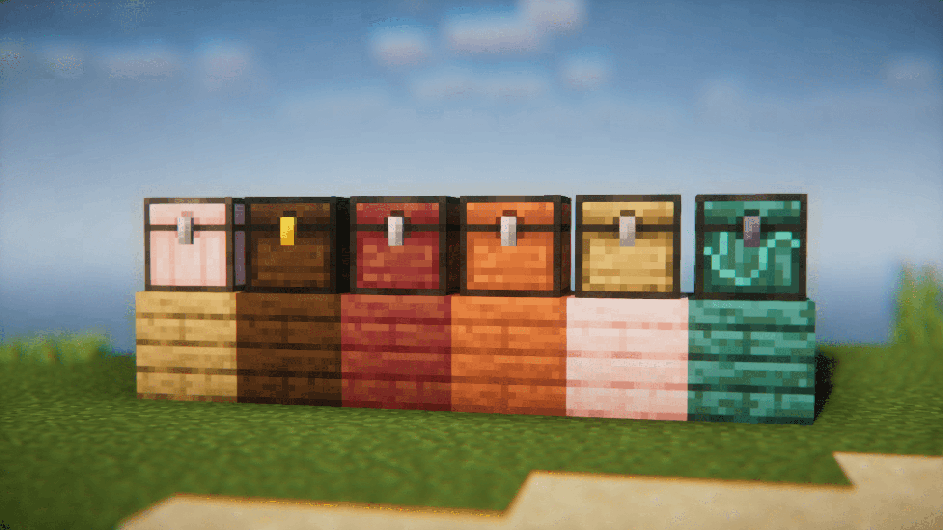 LieOnLion More Chests Variants Mod (1.20.2, 1.19.2) - Different Planks for Different Chest Types 3