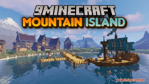 Mountain Island Map (1.20.4, 1.19.4) – Majestic Peaks Thumbnail