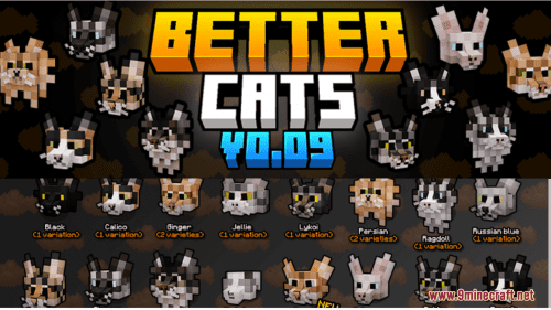 Mrblueyeti’s Better Cats Resource Pack (1.20.6, 1.20.1) – Texture Pack Thumbnail