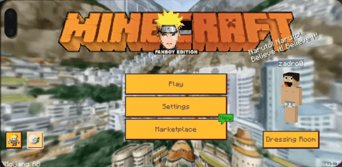 Naruto Fanboy Edition Texture Pack (1.20) – MCPE/Bedrock Thumbnail