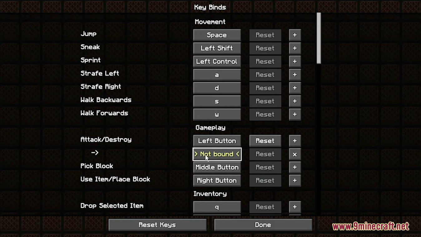 No More Useless Keys Mod (1.20.4, 1.19.4) - Alternative Key Combinations 3