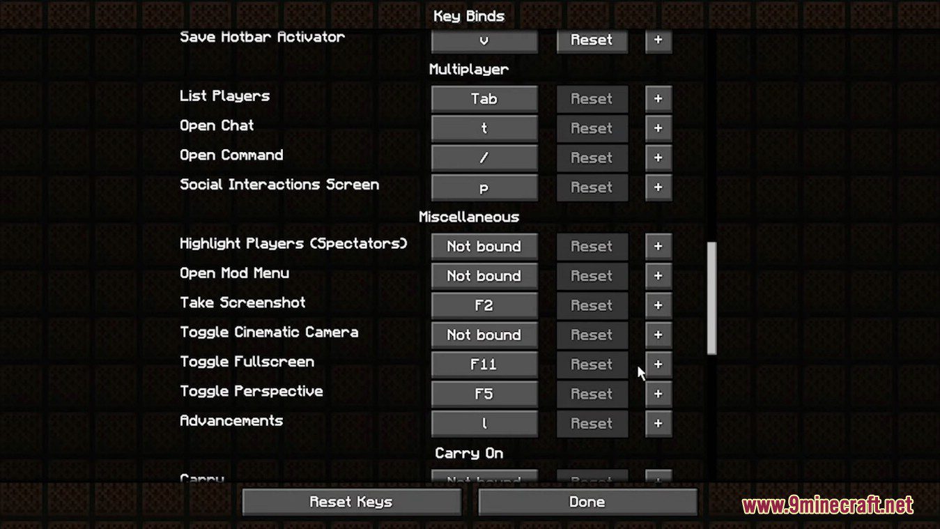 No More Useless Keys Mod (1.20.4, 1.19.4) - Alternative Key Combinations 5