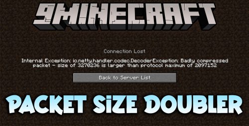 Packet Size Doubler Mod (1.19.2, 1.18.2) – Increase The Packet Size Thumbnail