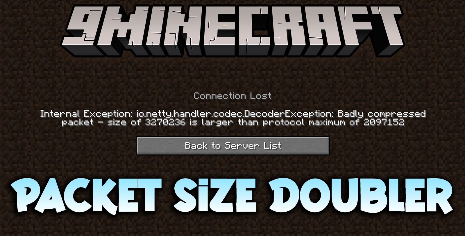 Packet Size Doubler Mod (1.19.2, 1.18.2) - Increase The Packet Size 1