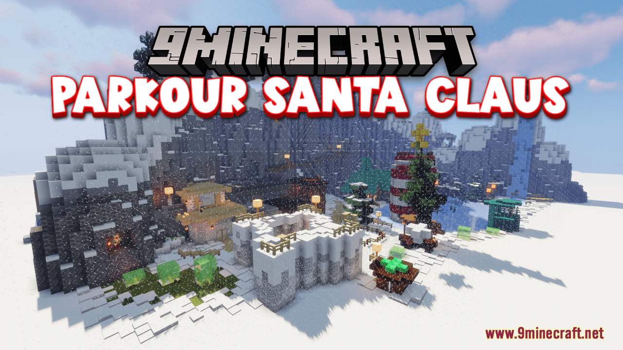 Parkour Santa Claus Map (1.21.1, 1.20.1) - A Present Delivery Quest 1