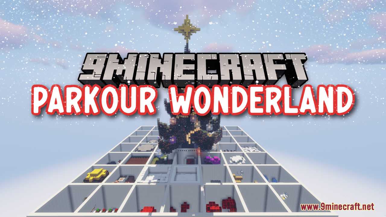 Parkour Wonderland Map (1.21.1, 1.20.1) - Winter's Edge 1