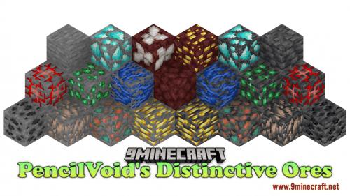 PencilVoid’s Distinctive Ores Resource Pack (1.20.6, 1.20.1) – Texture Pack Thumbnail