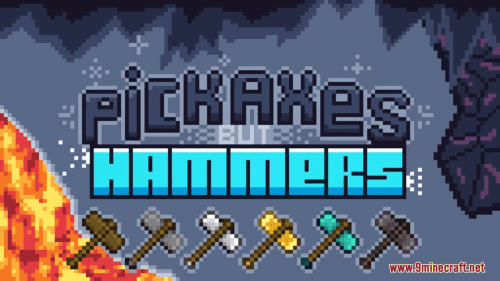 Pickaxes But Hammers Resource Pack (1.20.6, 1.20.1) – Texture Pack Thumbnail