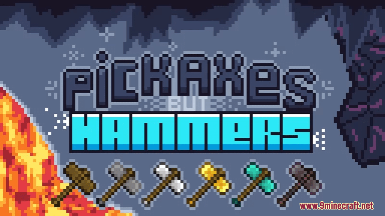 Pickaxes But Hammers Resource Pack (1.20.6, 1.20.1) - Texture Pack 1