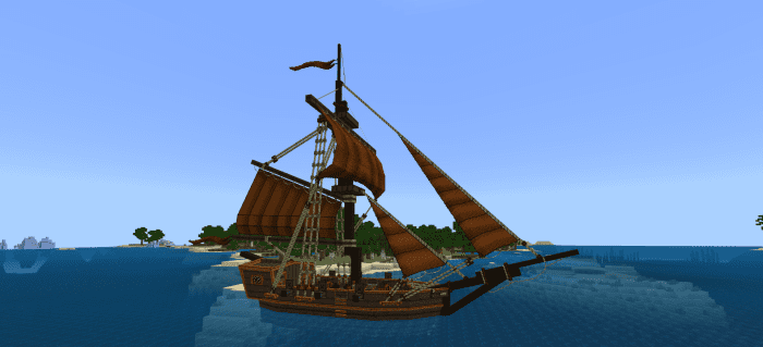 Pirate Ships S.M Addon (1.20) - MCPE/Bedrock Mod 4
