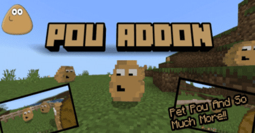 Pou Addon (1.20, 1.19) – MCPE/Bedrock Mod Thumbnail