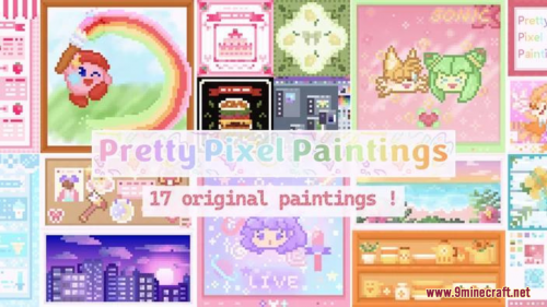 Pretty Pixel Paintings Resource Pack (1.20.6, 1.20.1) – Texture Pack Thumbnail