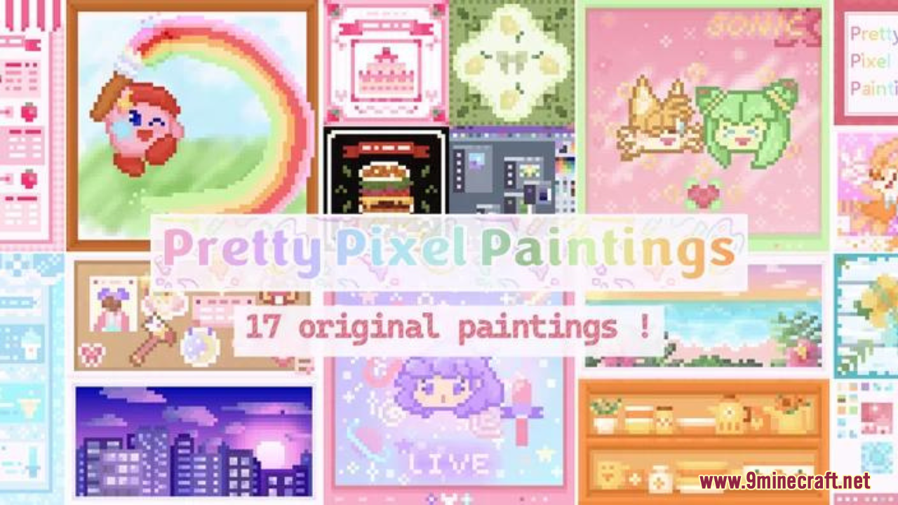 Pretty Pixel Paintings Resource Pack (1.20.6, 1.20.1) - Texture Pack 1