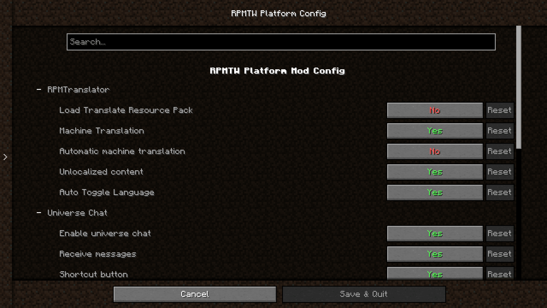 RPMTW Platform Mod (1.20.1, 1.19.4) - Universal Chat 3