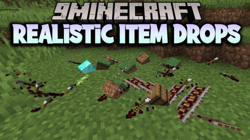 Realistic Item Drops Mod (1.21, 1.20.1) – Throw Your Items Thumbnail