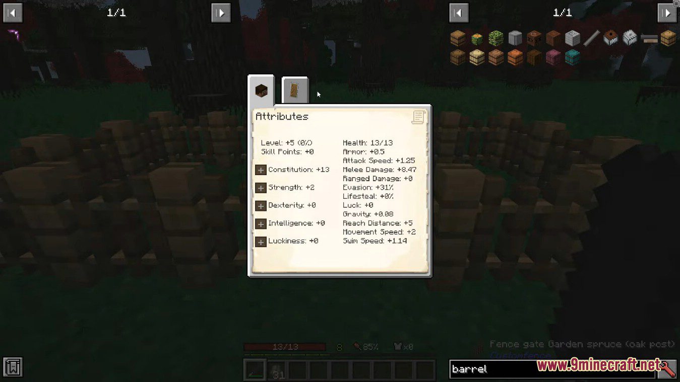 RelicEx Mod (1.19.2, 1.18.2) - Compatible Trinket Items for PlayerEx Attributes 12