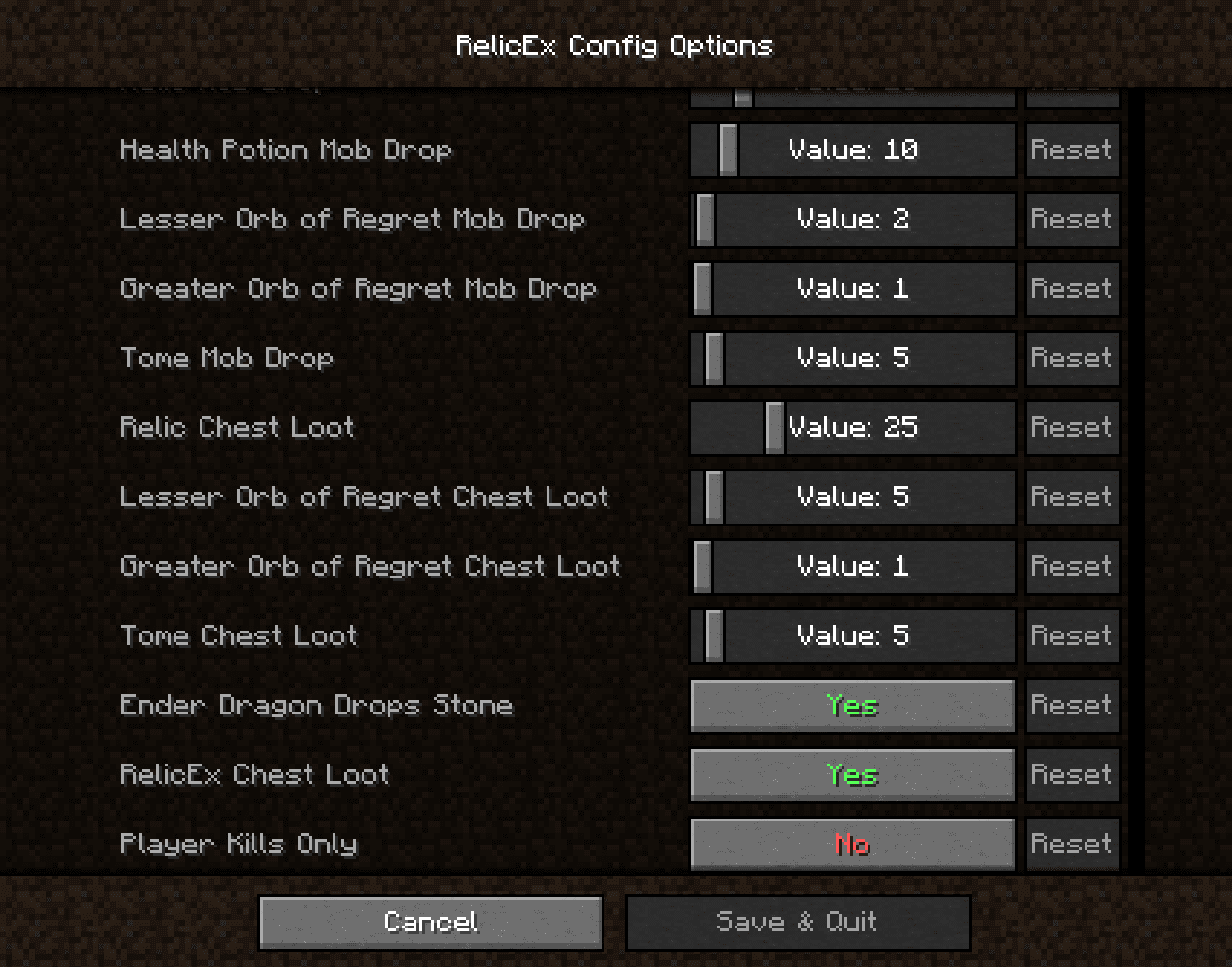 RelicEx Mod (1.19.2, 1.18.2) - Compatible Trinket Items for PlayerEx Attributes 7