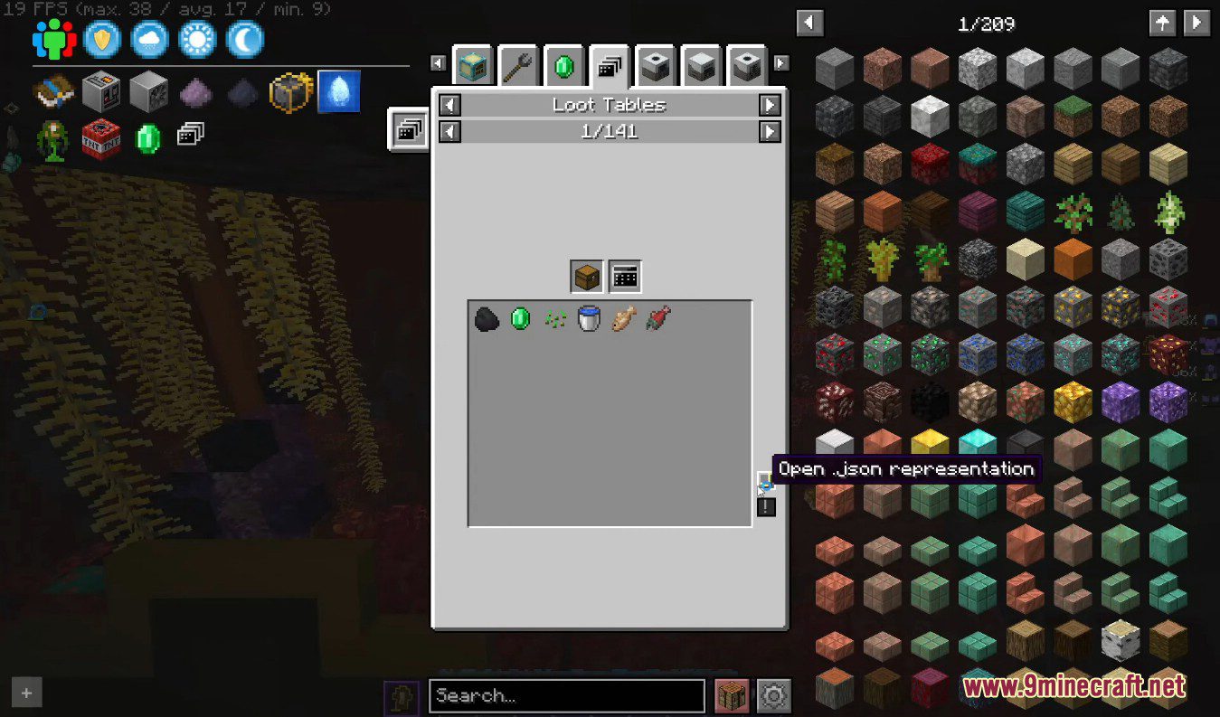 Roughly Enough Loot Tables Mod (1.19.2, 1.18.2) - An Addon for REI 4