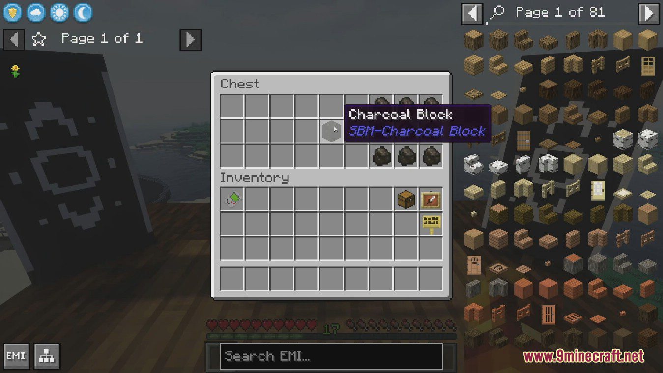 SBM Charcoal Block Mod (1.21, 1.20.1) - Charcoal Version of The Vanilla Coal Block 3