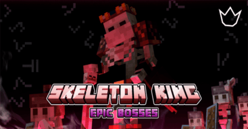 Skeleton King Addon (1.21, 1.20) – MCPE/Bedrock Epic Bosses Mod Thumbnail