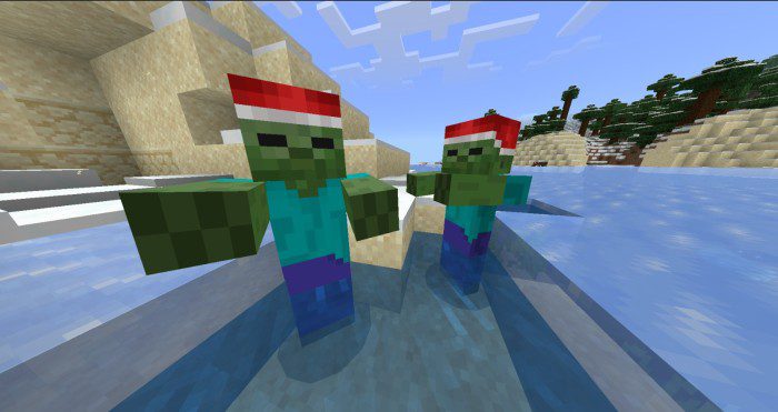 Snowy Sparkle Resource Pack (1.20, 1.19) - MCPE/Bedrock Christmas Pack 3