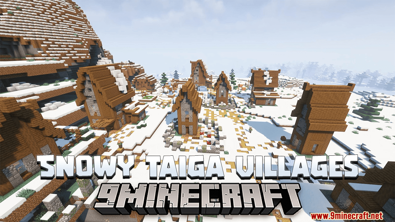 Snowy Taiga Villages Data Pack (1.20.4, 1.19.4) - Enhance Your Minecraft Taiga Experience! 1