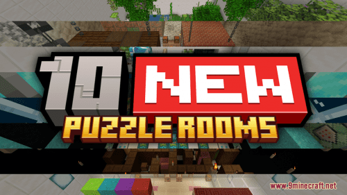 Ten NEW Puzzle Rooms Map (1.21.1, 1.20.1) – PuzzleCraft Thumbnail