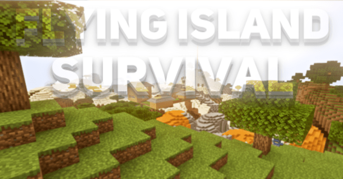 The Flying Island Survival Map (1.20, 1.19) - MCPE/Bedrock 1