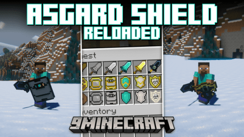 Asgard Shield: Reloaded Mod (1.20.1, 1.19.4) – Shields & Powerful Weapons Thumbnail