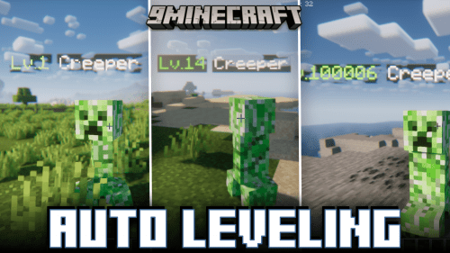 Auto Leveling Mod (1.20.1, 1.19.4) – Location Based Mob Difficulty Thumbnail