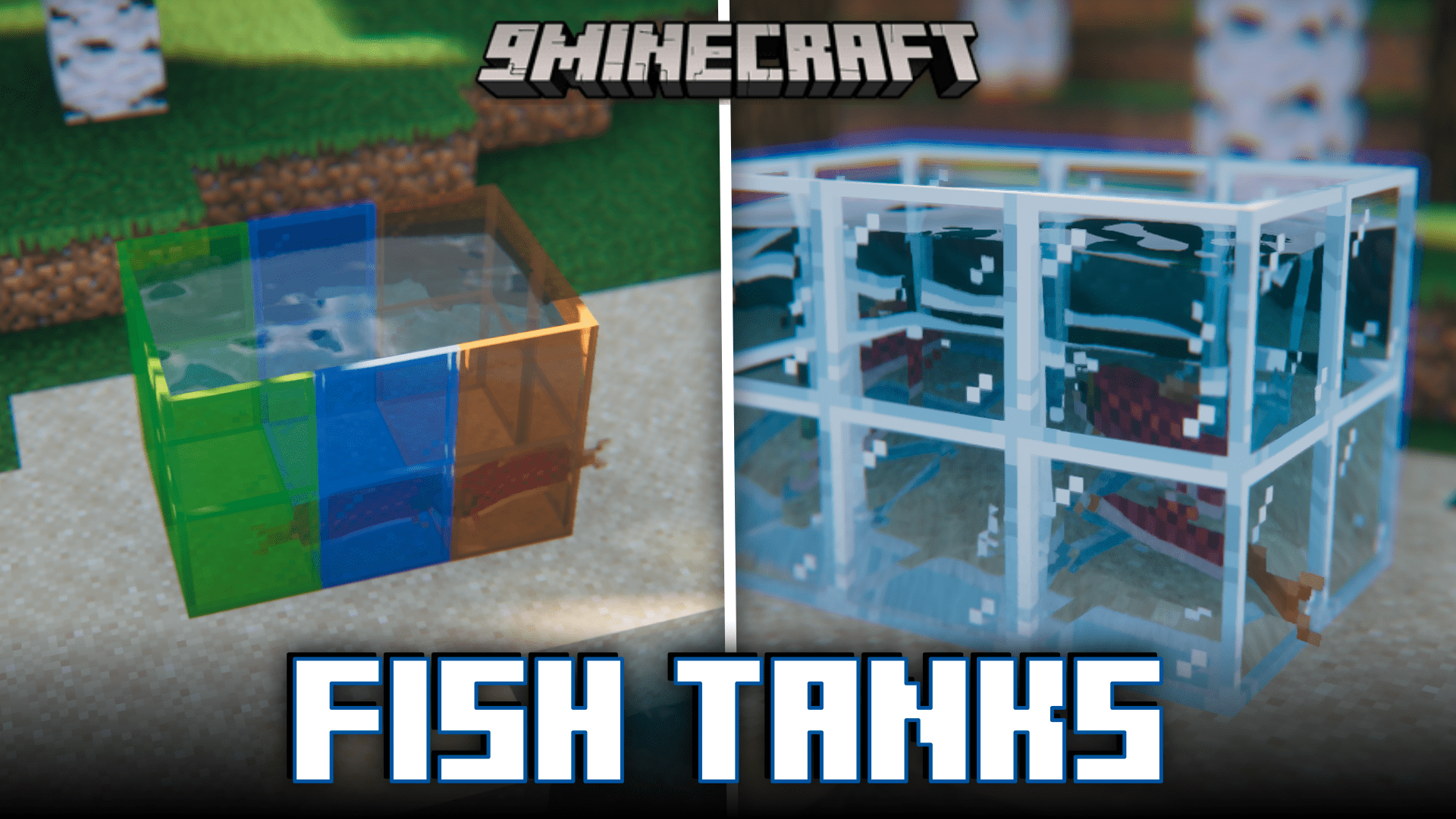 Fish Tanks Mod (1.20.4, 1.19.4) - Colorful Fish Aquariums 1