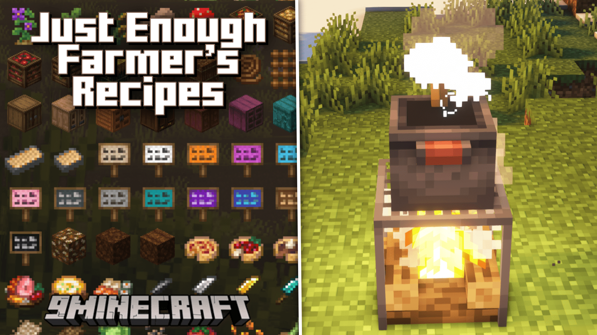 Just Enough Farmer's Recipes Mod (1.20.1, 1.19.3) - JEI Support For Farmer’s Delight 1