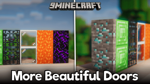 More Beautiful Doors Mod (1.20.4, 1.19.4) – 240+ New Doors Thumbnail