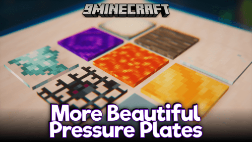 More Beautiful Pressure Plates Mod (1.20.4, 1.19.4) – Hundreds of New Pressure Plates Thumbnail