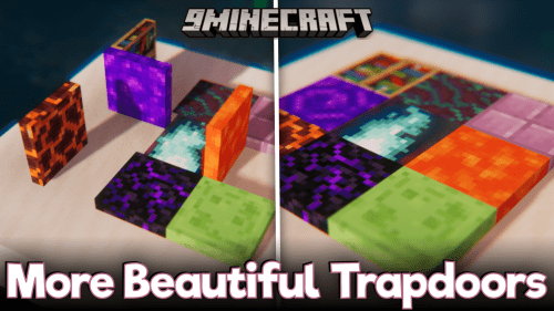 More Beautiful Trapdoors Mod (1.20.4, 1.19.4) –  Hundreds of New Trapdoors Thumbnail