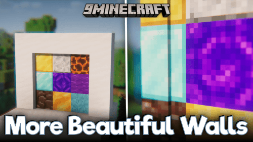 More Beautiful Walls Mod (1.20.4, 1.19.4) – Hundreds of New Wall Blocks Thumbnail