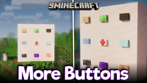 More Buttons Mod (1.21.1, 1.20.1) – Hundreds of New Buttons Thumbnail