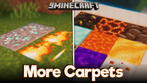 More Carpets Mod (1.21.1, 1.20.1) – Hundreds of New Carpets Thumbnail